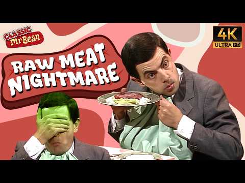 10 Funny Ways to Hide Raw Meat! 😂 | Classic Mr Bean | Season 1 Episode 2 | 4K thumbnail
