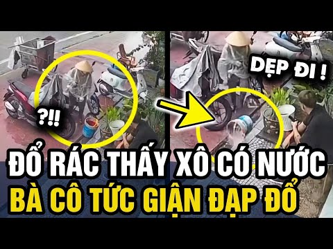 Đi THU GOM RÁC trời mưa, bà cô ĐÁ ĐỔ XÔ RÁC của người dân GÂY TRANH CÃI | Tin 3 Phút thumbnail