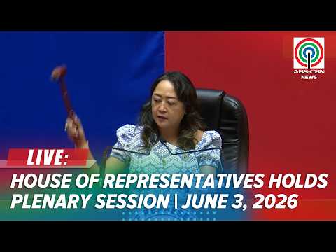 LIVE: House of Representatives holds Plenary Session | June 3, 2026 thumbnail