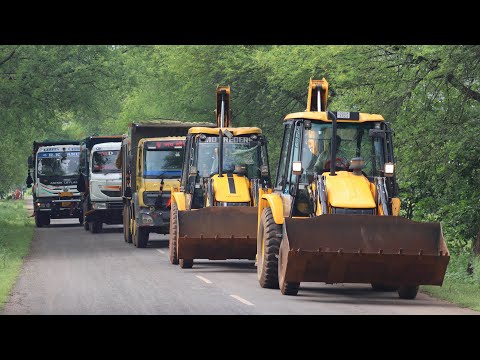 JCB 3dx Xpert Loading Black Mud in TATA 3530 Tipper | Bharatbenz Tipper | Ashok Leyland Tipper thumbnail