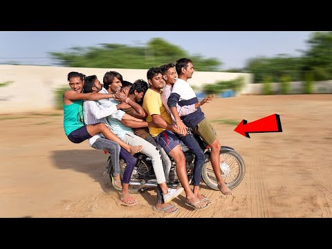 How Many People Can Ride 1 Bike? 😂 Team - Mr Indian Hacker thumbnail