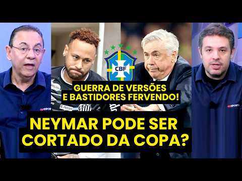 NEYMAR PODE SER CORTADO DA COPA? "INTERNAMENTE, a CBF SABE BEM que..." LESÃO AGITA a SELEÇÃO! thumbnail