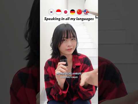 Speaking in all the languages I learned (updated!) ? #multilingual #korean #german #indonesian thumbnail