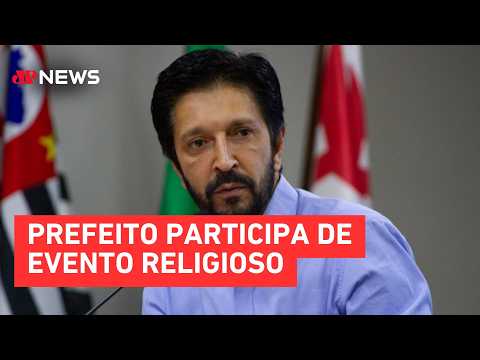 Ricardo Nunes analisa política na Marcha para Jesus: “Flávio é que tem mais conexão” | TEMPO REAL thumbnail