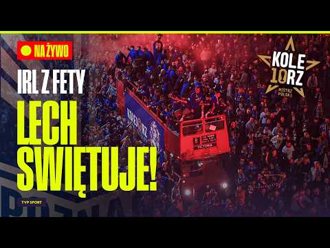LECH POZNAŃ ŚWIĘTUJE MISTRZOSTWO! IRL Z WIELKIEJ FETY W POZNANIU. thumbnail