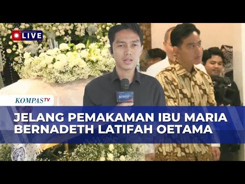 Suasana Jelang Pemakaman Ibu Maria Bernadeth Latifah Oetama, Wapres Gibran Melayat ke Rumah Duka thumbnail