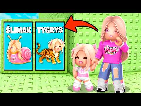 ZAMIENIAMY SIĘ W ZWIERZĘTA w WIEŻA TROLL z MAŁĄ AMI w ROBLOX! thumbnail