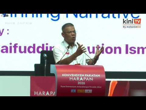 [Full video] Saifuddin Nasution's speech at Pakatan Harapan's 2026 convention thumbnail