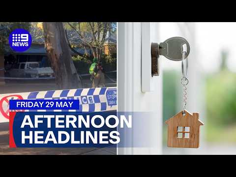 Man slams car into police station; More misery likely for Aussie renters | 9 News Australia thumbnail