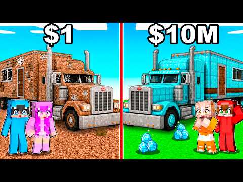 CAMIÓN POBRE vs CAMIÓN DE MILLONARIO en Minecraft! thumbnail