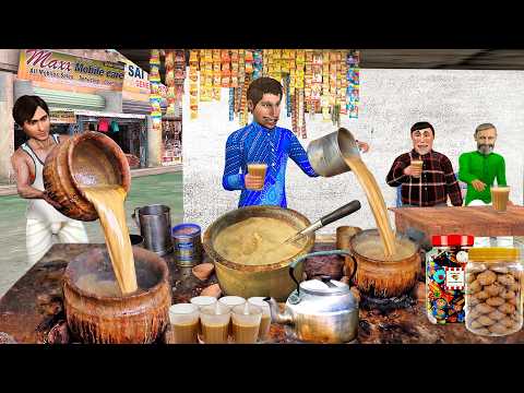 Masala Chai Wala Secret Recipe Masala Tea Famous Chai Wala Hindi Kahani Moral Stories Comedy Video thumbnail