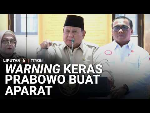 Prabowo Marah Sampai Tunjuk-tunjuk! "Kejaksaan, Polisi, TNI Jangan Jadi Beking" | Liputan 6 thumbnail