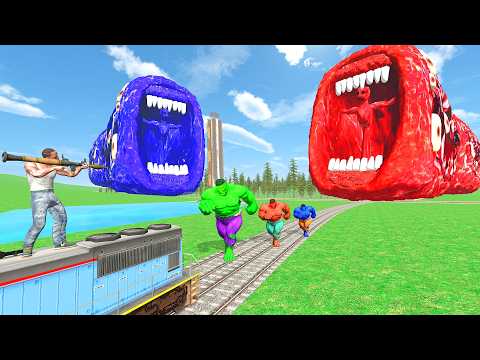 Mega Train Eater Vs Hulk & Franklin In Indian Bike Driving 3d thumbnail