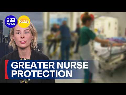 Victorian nurses call for greater workplace protection after spate of assaults | 9 News Australia thumbnail