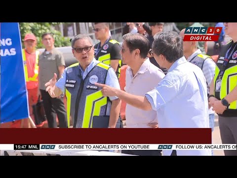 Marcos inspects Quezon City flood project, vows relief as accountability push continues | ANC thumbnail