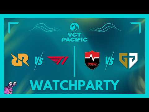 RRQ vs T1 & NS vs GENG | VCT Pacific STAGE 1 - #VCTWatchParty | !patreon !socials !merch thumbnail