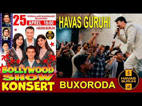 BUXOROda KONSERT - HAVAS GURUHI / Buxoro shahar. Yoshlar Markazi - 25.04.2026 thumbnail