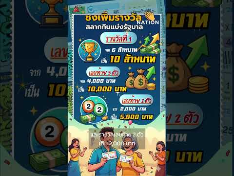 10 ล้านเลยเหรอ? กมธ, ชงปรับเงินรางวัลที่ 1 จาก 6 ล้าน เป็น 10 ล้าน! | Minutes News thumbnail
