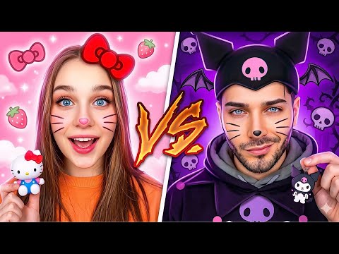 HELLO KITTY VS KUROMİ 😍 thumbnail
