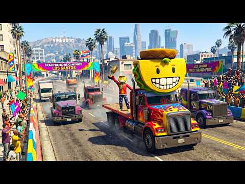 La MEJOR CARRERA de CAMIONES en GTA 5 Online thumbnail
