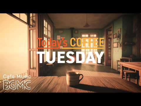 Today's COFFEE TUESDAY: Wooden Window Cafe Jazz ☕ Soft Piano & Slow Bossa Nova for Calm Day Work thumbnail