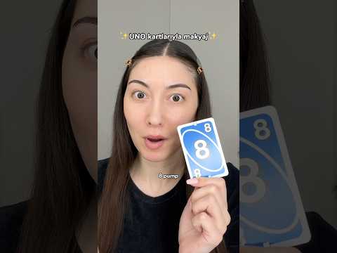 UNO kartlarıyla makyaj geldii? nasıl olmuş?? *reklam yoktur #makyajvideoları #unocards #challenge thumbnail