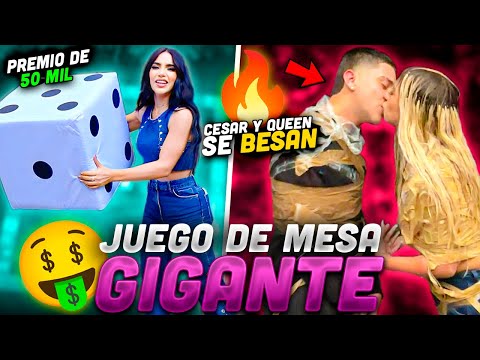 CESAR BES0 A QUEEN 😨 JUEGO DE MESA GIGANTE ✨ Kimberly Loaiza thumbnail