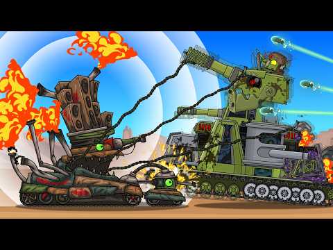 Жестокое сражение: КВ-44 vs Огненный Визгун - Мультики про танки thumbnail