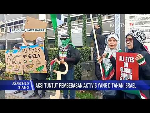 Aktivis Kemanusiaan Gelar Aksi Tuntut Pembebasan Relawan dan Jurnalis yang Ditahan Israel thumbnail