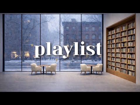 Cafe Playlist ☕ 눈 오는 뉴욕 카페에서 듣기 좋은 잔잔한 음악 | Cozy Music for a Snowy Day in a New York Cafe thumbnail