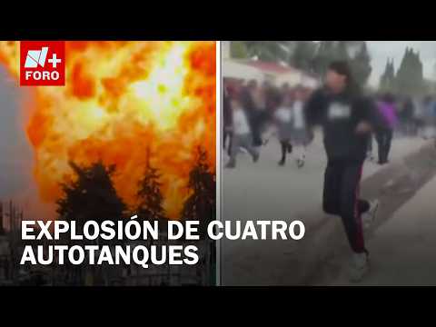Así fue el desalojo de alumnos tras la explosión de autotanques de gas LP en Puebla thumbnail