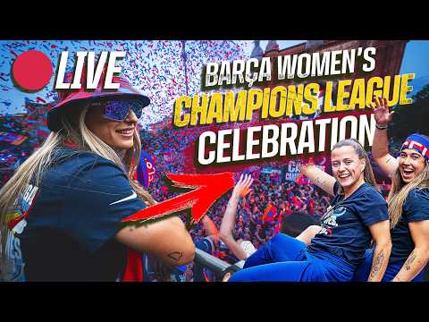LIVE 🔴 |  UEFA WOMEN'S CHAMPIONS LEAGUE CELEBRATION 🏆🔵🔴 thumbnail