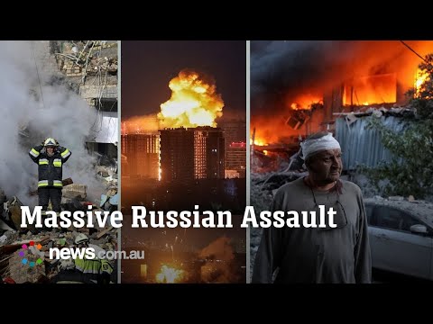 Russian drones, missiles pound Ukrainian cities in major attack thumbnail