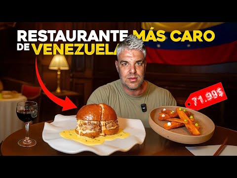 Comí en el RESTAURANTE MÁS CARO de VENEZUELA 🇻🇪 ¿QUIÉN puede PAGAR esto? 💰  thumbnail