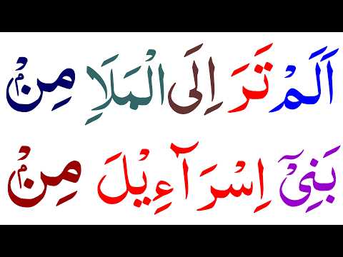 Surah Al Baqarah verse.246 (Heart Touching Tilawat) Alam tara ilal mala min bani Israel  thumbnail
