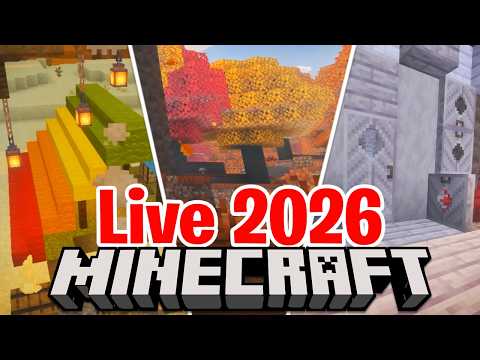 FORESTA AUTUNNALE, LEGNO di PIOPPO e SCALE di LANA - Minecraft Live Maggio 2026 thumbnail