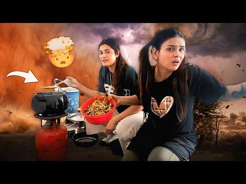 Aandhi tufan Mai banaya chulhe par khana thumbnail