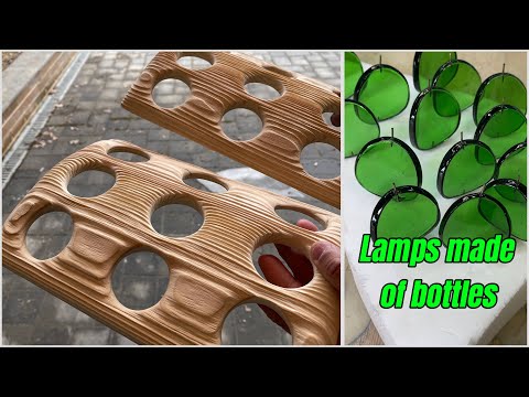 DIY Designer Wall Lamps from Glass Bottles / Светильники из стеклянных бутылок thumbnail