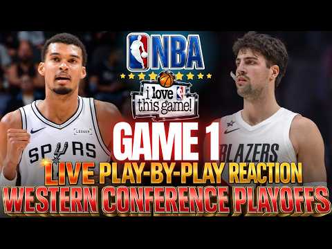 ?GAME 1! SPURS VS BLAZERS │ 2026 NBA WESTERN PLAYOFFS  Basketball Play-By-Play Reaction & Scoreboard thumbnail