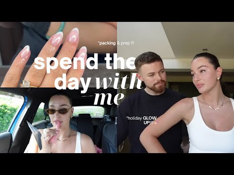 spend the day with me 🙂‍↕️ | holiday glow up + prep, packing + home life ✨ thumbnail