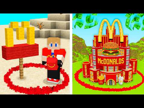Evolui de McDonalds POBRE até RICO no Minecraft! thumbnail