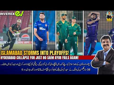 ISLAMABAD STORMS INTO PLAYOFFS! HYDERABAD COLLAPSE FOR JUST 80 SAIM AYUB FAILS AGAIN! thumbnail