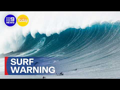 Swell smashes Queensland coast with surf warnings issued | 9 News Australia thumbnail