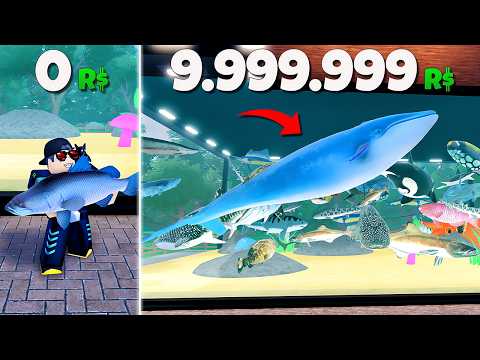 STRIKE!! Dari Ikan NOOB Sampai PAUS BIRU & GURITA Raksasa 🌊🐳🦑 | Fish Tank Tycoon Indonesia thumbnail