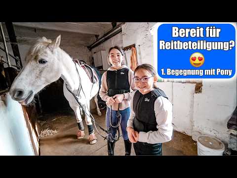 1. Kennenlernen mit Pony ? Bereit für Reitbeteiligung? Pferd reiten lernen! Mamiseelen thumbnail