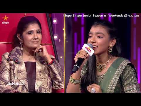 Konjum Mainaakkale Song by #BephinaAmalraj 😍 | Super Singer Junior 11 | Episode Promo thumbnail