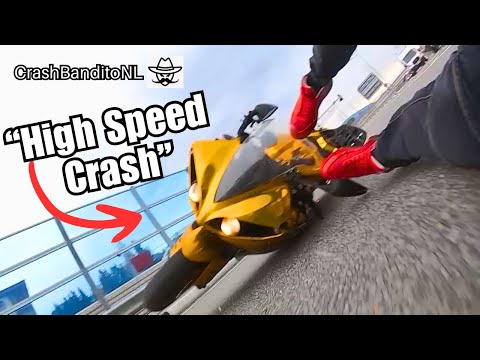 Extreme Motorcycle Crashes & Moments! | CrashBanditoNL thumbnail