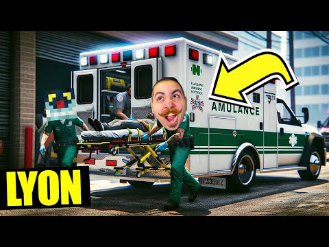 FACCIO il LAVORO DEL PARAMEDICO In GTA 5! SIMULATORE di AMBULANZA thumbnail