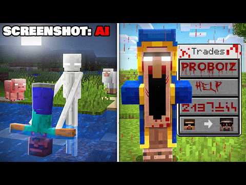 Testing Viral SCARY SCREENSHOTS to See If They Are REAL or AI in Minecraft! thumbnail