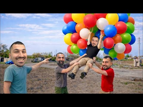 DÜNYA REKORLARINI DENEDİK | BİR İNSANI KAÇ BALON UÇURUR? thumbnail